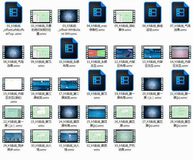 H5网页综合案例开发实战视频教程(含案例网站源码)插图 H5网页综合案例开发实战视频教程(含案例网站源码)插图