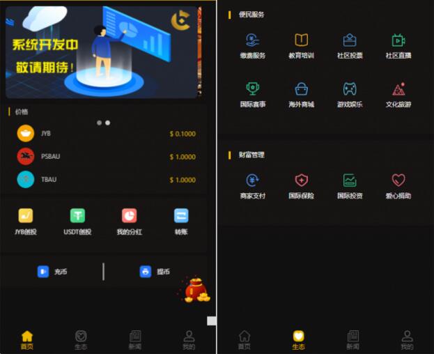 最新更新区块链CAGI虚拟资产币投资分红理财创投源码+杠杆转账完整源码-万源库