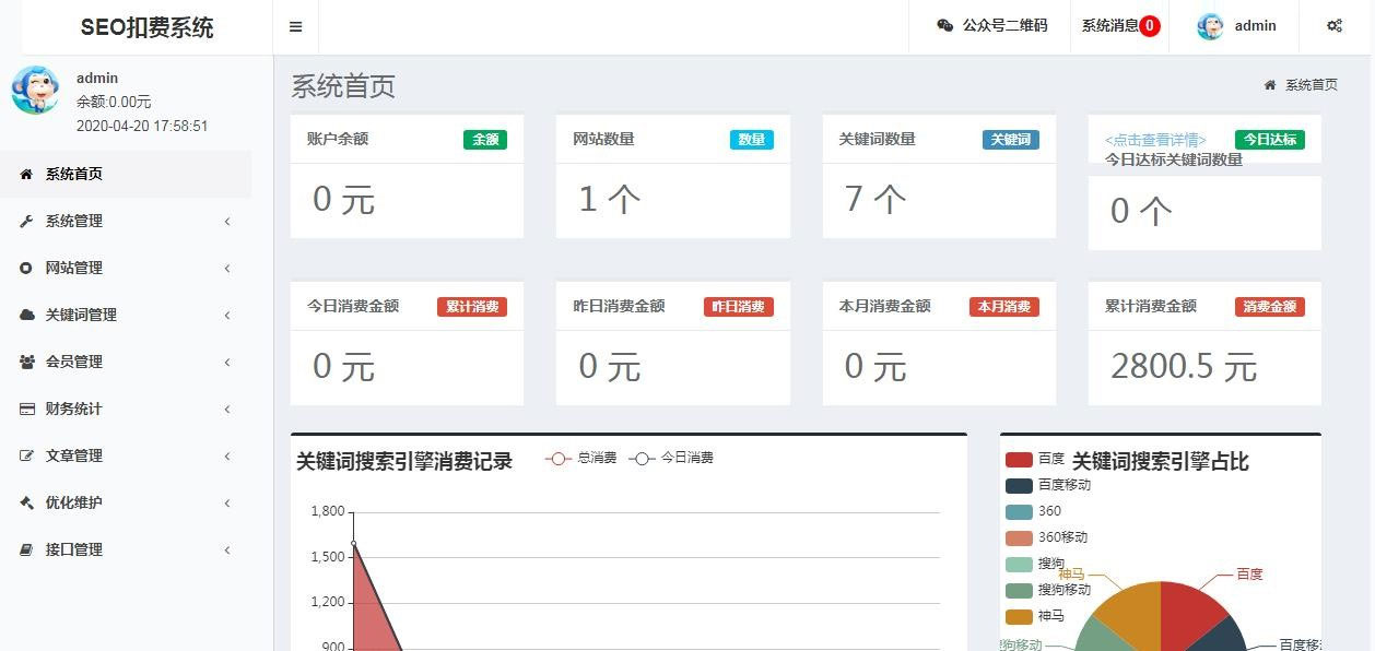 图片[2]-Thinkphp内核SEO按天计费系统源码聚合SEO关键词按天自动扣费-万源库