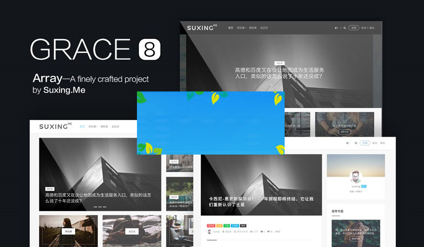 图片[1]-WordPress苏醒Grace8.0主题模板WP自适应自媒体极客主题模板源码-万源库