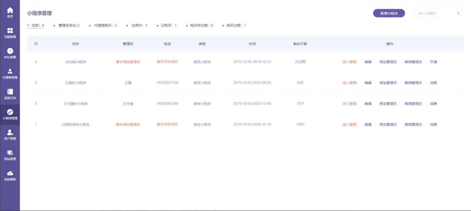 图片[2]-ThinkPHP内核全行业小程序运营管理系统源码自由DIY布局一键生成小程序-万源库