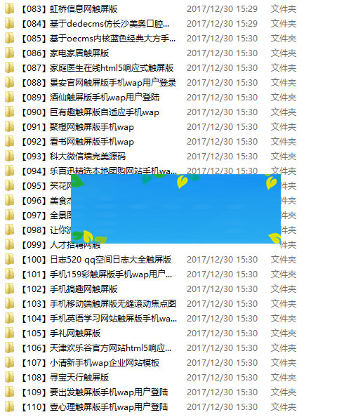 图片[3]-110套HTML5手机网站模板打包下载-万源库