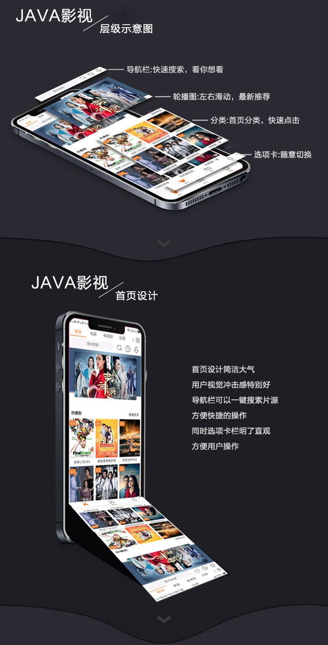 图片[2]-2019新UI新版JAVA原生双端影视APP投屏影视APP源码-万源库