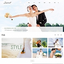 （自适应手机版）响应式婚纱照摄影类网站源码 HTML5个人写真户外摄影工作室网站织梦模板-万源库