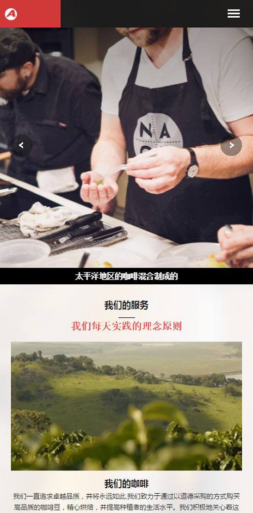 图片[3]-（自适应手机版）响应式咖啡奶茶原料制作类网站源码 HTML西餐点心茶饮类网站织梦模板-万源库