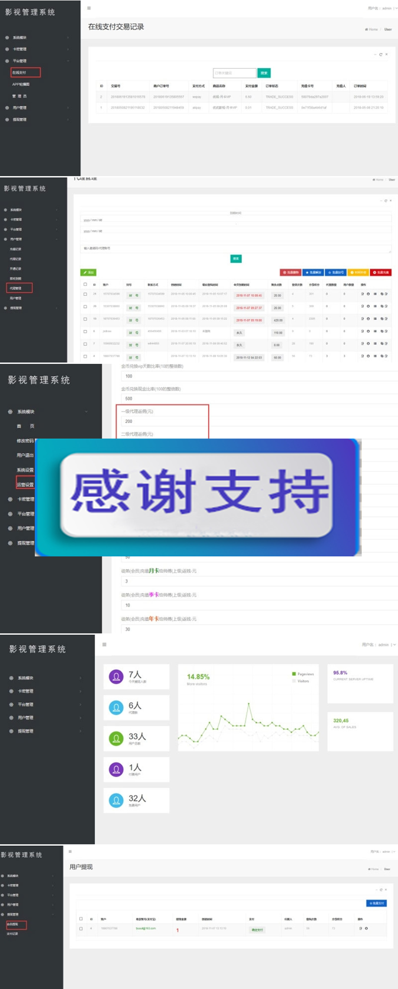 图片[2]-2019最新优化版千月万能影视2.6五级分销推广版源码-万源库