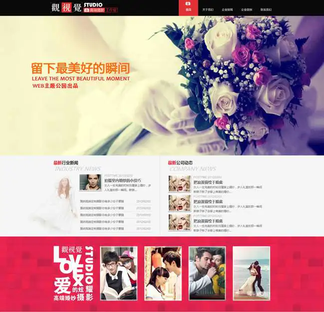 K346 wordpress主题婚庆摄影 婚庆摄影wordpress企业主题-万源库