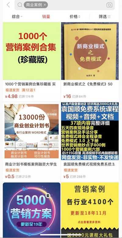 几块钱的商业案例资料加工优化 竟成为了一个年入百万生意-ww-万源库