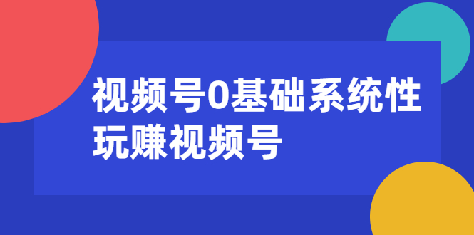 视频号0基础系统性玩赚视频号内容运营+引流+快速变现（20节课）-万源库