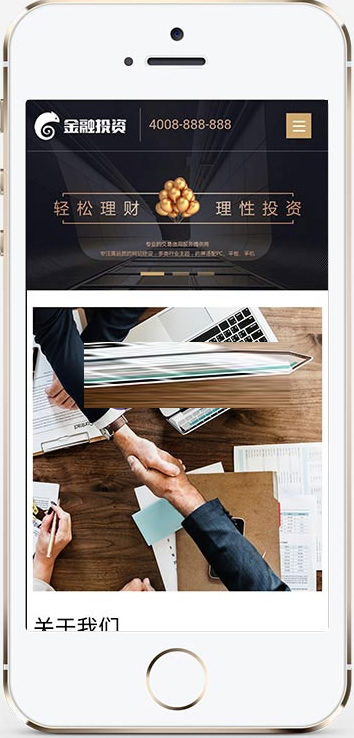 图片[2]-高端大气响应式金融投资理财公司网站源码 织梦dedecms模板 (自适应手机移动端)-万源库