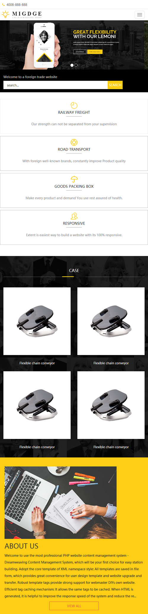 图片[3]-（自适应手机版）响应式五金电器出口英文外贸类网站源码 HTML5五金电子产品外贸网站织梦模板-万源库