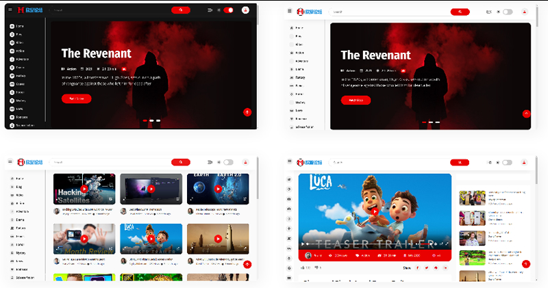 图片[1]-社交媒体电影视频HTML5模板-万源库