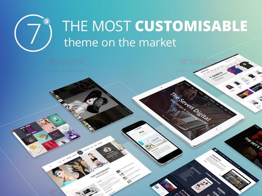 wordpress主题The7_v.9.5.2.2可视化建站最新汉化版带秘钥-万源库