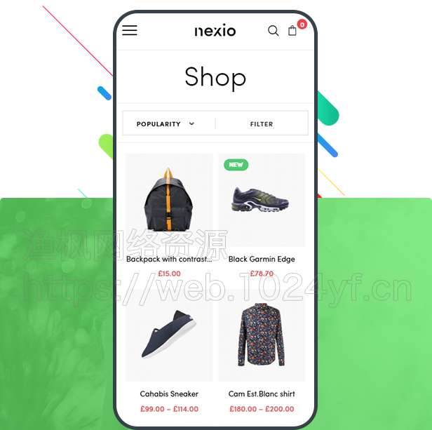 WordPress主题Nexio v1.0.7 时尚服装WooCommerce商店主题-万源库