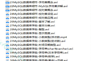 PHP数据库编程零基础入门到精通视频教程-万源库