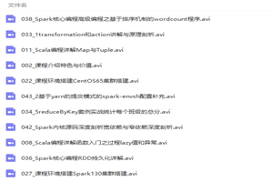 大数据计算引擎Spark零基础入门到精通视频教程-万源库