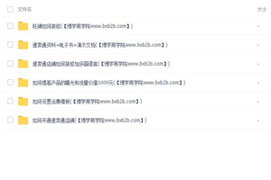 阿里巴巴最新的速卖通开店精品教程（国际外贸教程）-万源库