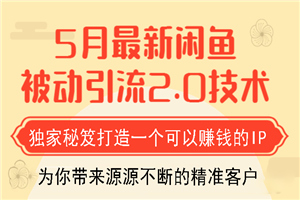 狼叔最新闲鱼被动引流教程_打造一个可以赚钱的IP独家秘笈-万源库