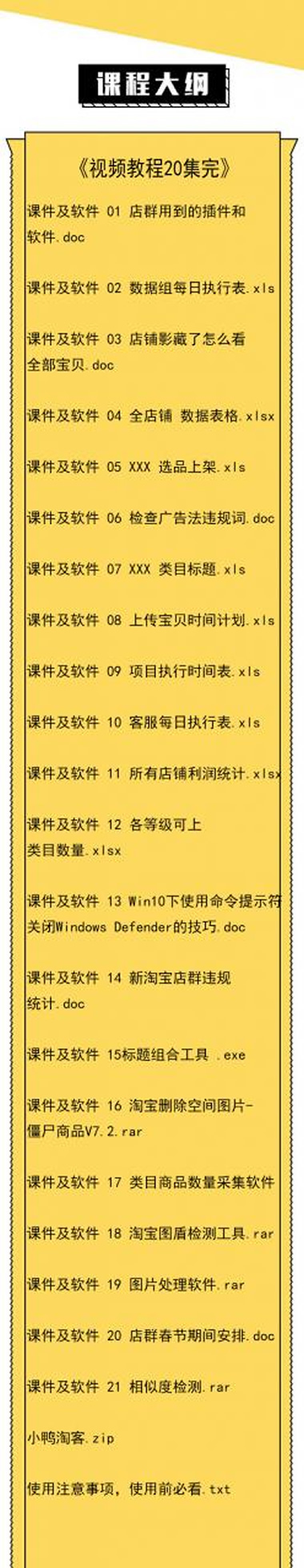 无货源淘宝店群视频教程+软件精细化管理课程 轻松月入5000-万源库
