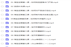 《淘宝内训社》淘宝蓝海暴利产品操盘内训-万源库