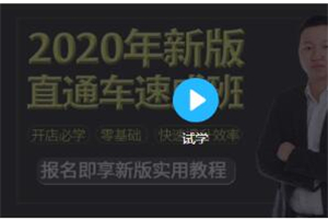 2020新版淘宝运营直通车实战玩法教程（价值299）-万源库