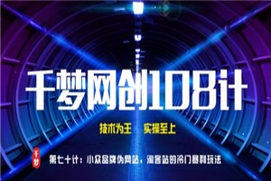 千梦网创108计第70计：小众品牌伪官网，淘客站的冷门暴利玩法-万源库