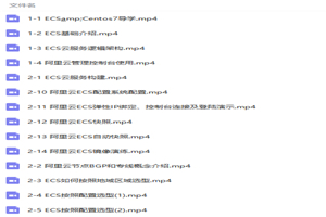 阿里大牛亲授阿里云主机(ECS)与CentOS7实战视频教程-万源库
