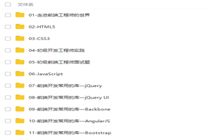 2019最新WEB大前端工程师从入门到入职完整学习路线课程-万源库
