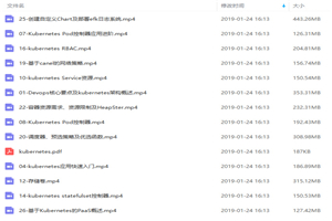 新手零基础一周快速掌握kubernetes(K8s) 视频教程-万源库