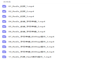 Redis零基础入门视频教程-万源库
