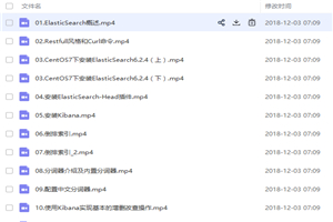 2018年千锋ElasticSearch6实战教程带学习资料60讲-万源库