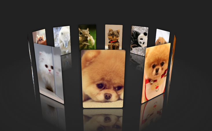 表白html页520实现3D动态相册-万源库