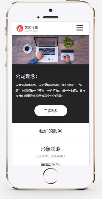图片[2]-(自适应手机端)广告品牌策划设计公司网站源码 广告品牌策划公司网站pbootcms模板-万源库