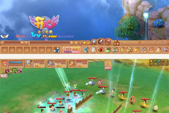 回合制Q版网游：开心online客户端游戏源码-万源库