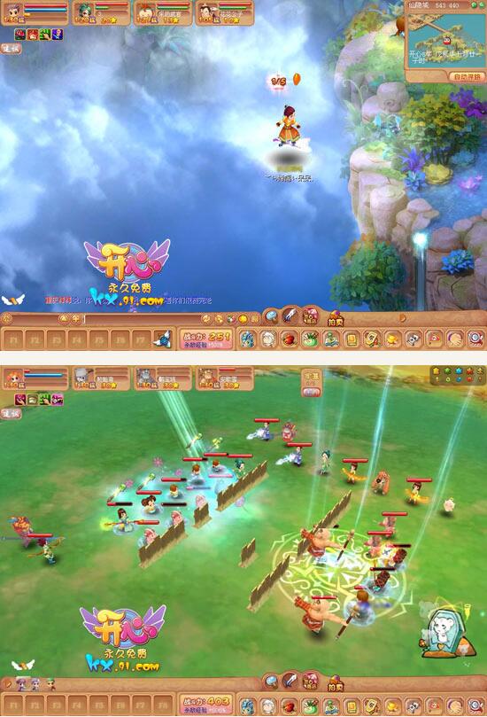 图片[1]-回合制Q版网游：开心online客户端游戏源码-万源库