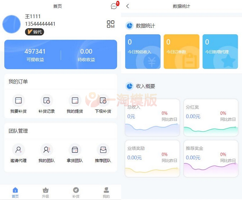 图片[1]-Thinkphp内核微商分销代理商城源码/带代理等级与升级条件功能-万源库