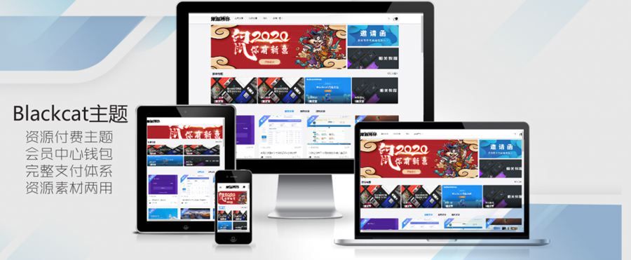 WordPress资源站主题/Blackcat V2.2付费会员制-万源库