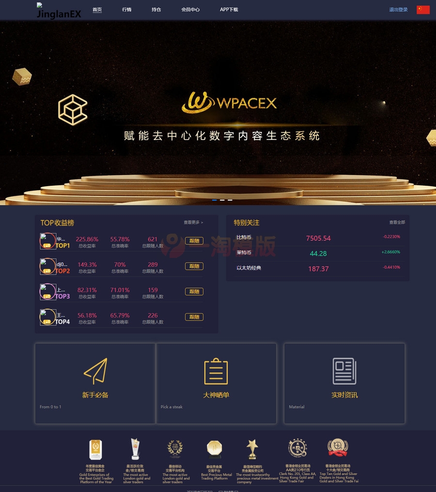 玖胜国际点位盘完整源码 时间盘双位盘+行情+脚本齐全-万源库