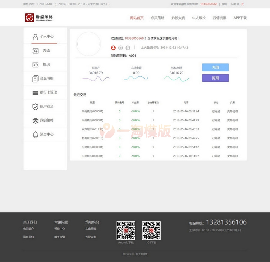 图片[2]-【配资区块交易盘】在线股票配资配资股票交易与牛股跟投带实盘策略的区块链整站源码-万源库