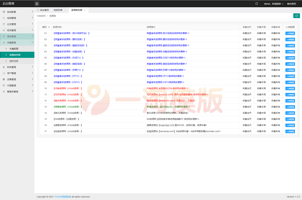 图片[2]-2022最新英皇cms影视网站系统源码/自带八套模板/自带采集/对接APP-万源库